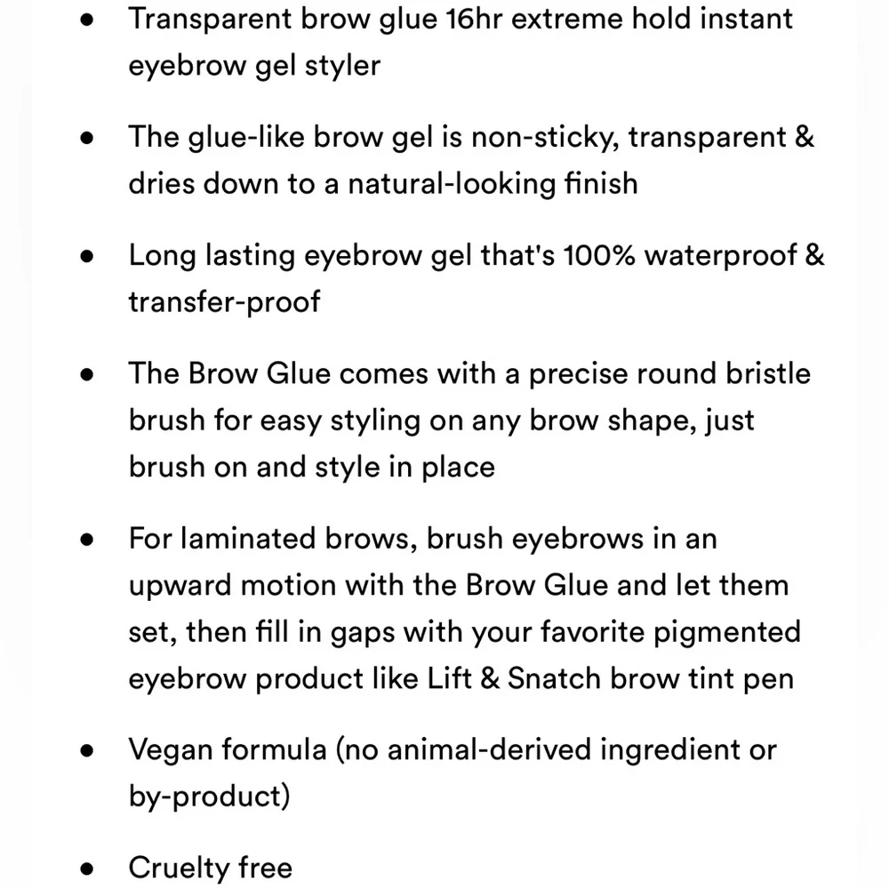 Nyx The Brow Glue Laminating Setting Gel